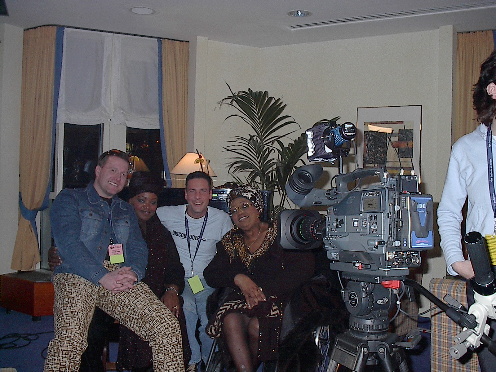 Ulrich Fischer mit den Weather Girls